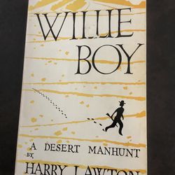 Signed Willie Boy Saga Paperback Book