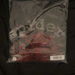 Spider Hoodie Black Rhinestone