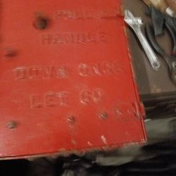 Antique Rare Cast Iron  Telegraph Gamewell cast iron call box 1920s