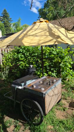 Mini mobile food cart hot dog stand
