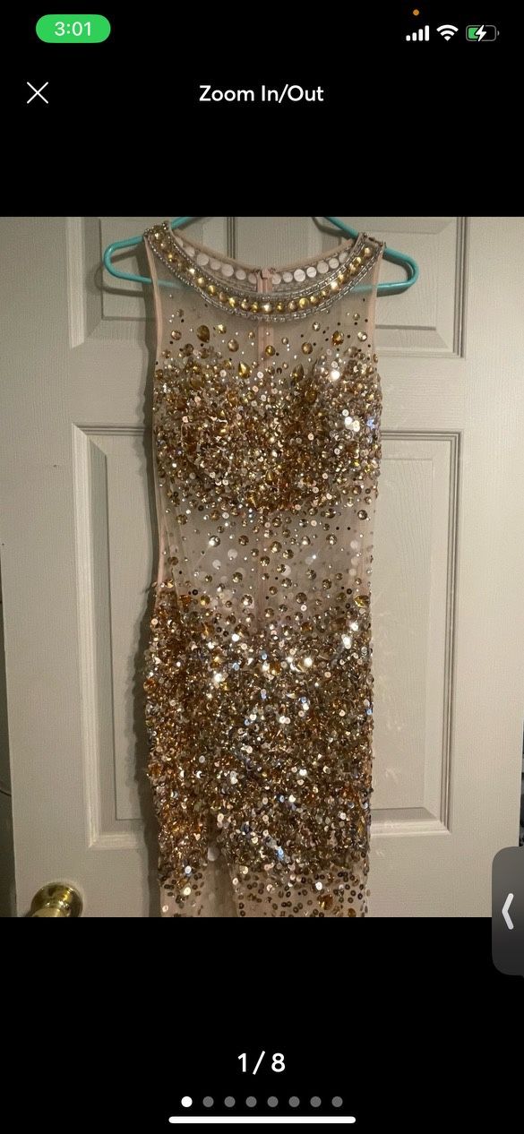 NWT GOLD GLITTER DRESS