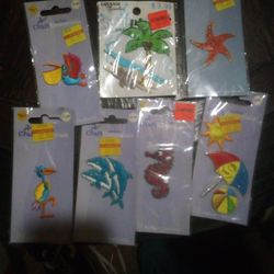 New Iron-ons Ocean Themes Set Of 7