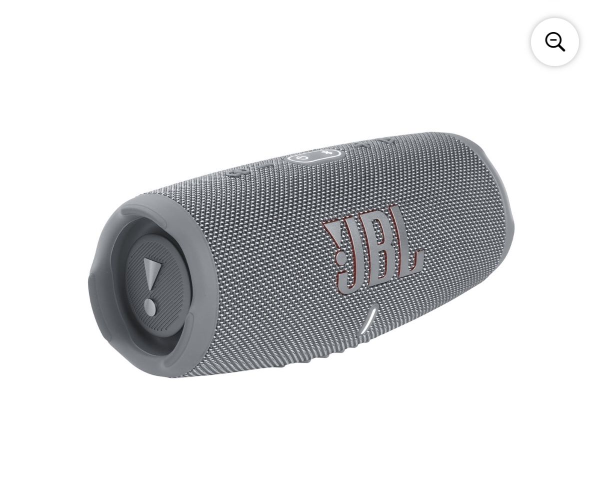JBL Charge 5 - Portable Waterproof Speaker with Powerbank - Grey - NEW