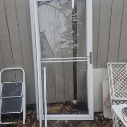 Price Is Firm.. Anderson 36x8 0 Self Storing Storm Door