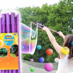 Giant Bubble Wands for Kids Multiple Big Bubbles Toy Gift Set of 2 Purple Wands