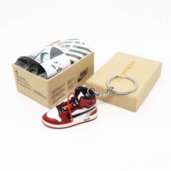 Jordan 1 Chicago Off White 3D Mini Sneaker Keychain