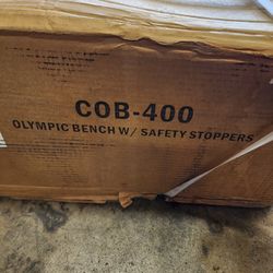 TuffStuff Fitness – Olympic Bench w/ Safety Stoppers (COB-400)