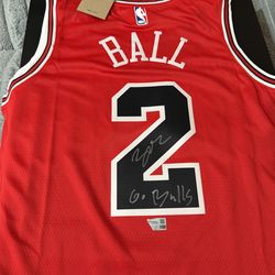Fanatics Under Wraps Signed Jersey Chicago Bulls Lonzo Ball NBA