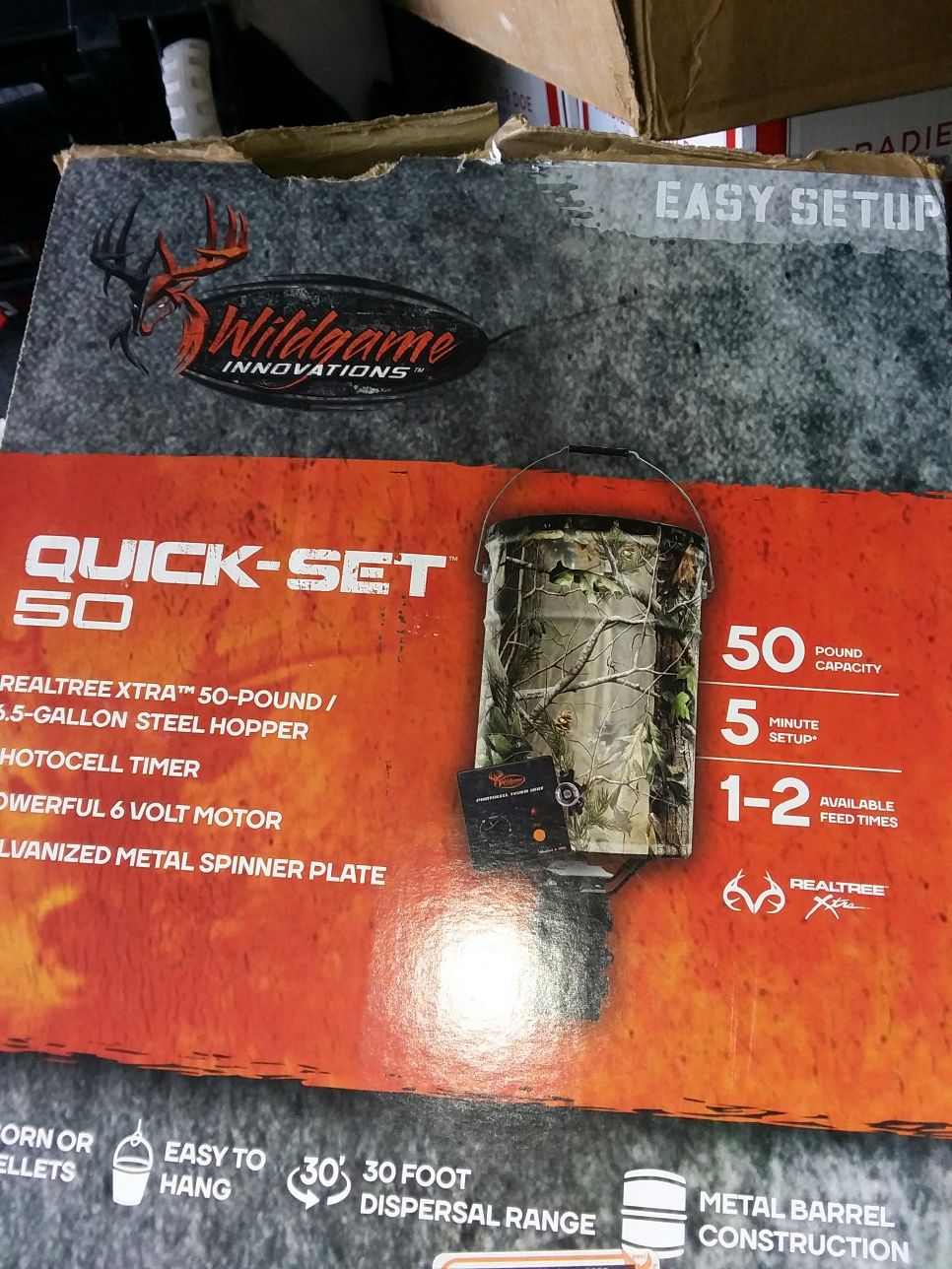 Wildgameinnovations tm6.5 gallon steel hopper