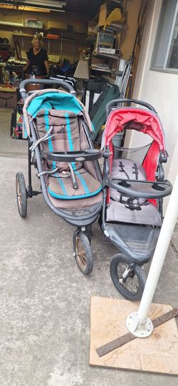 Two Jogging Strollers