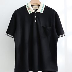 Gucci Black Polo Shirt New 