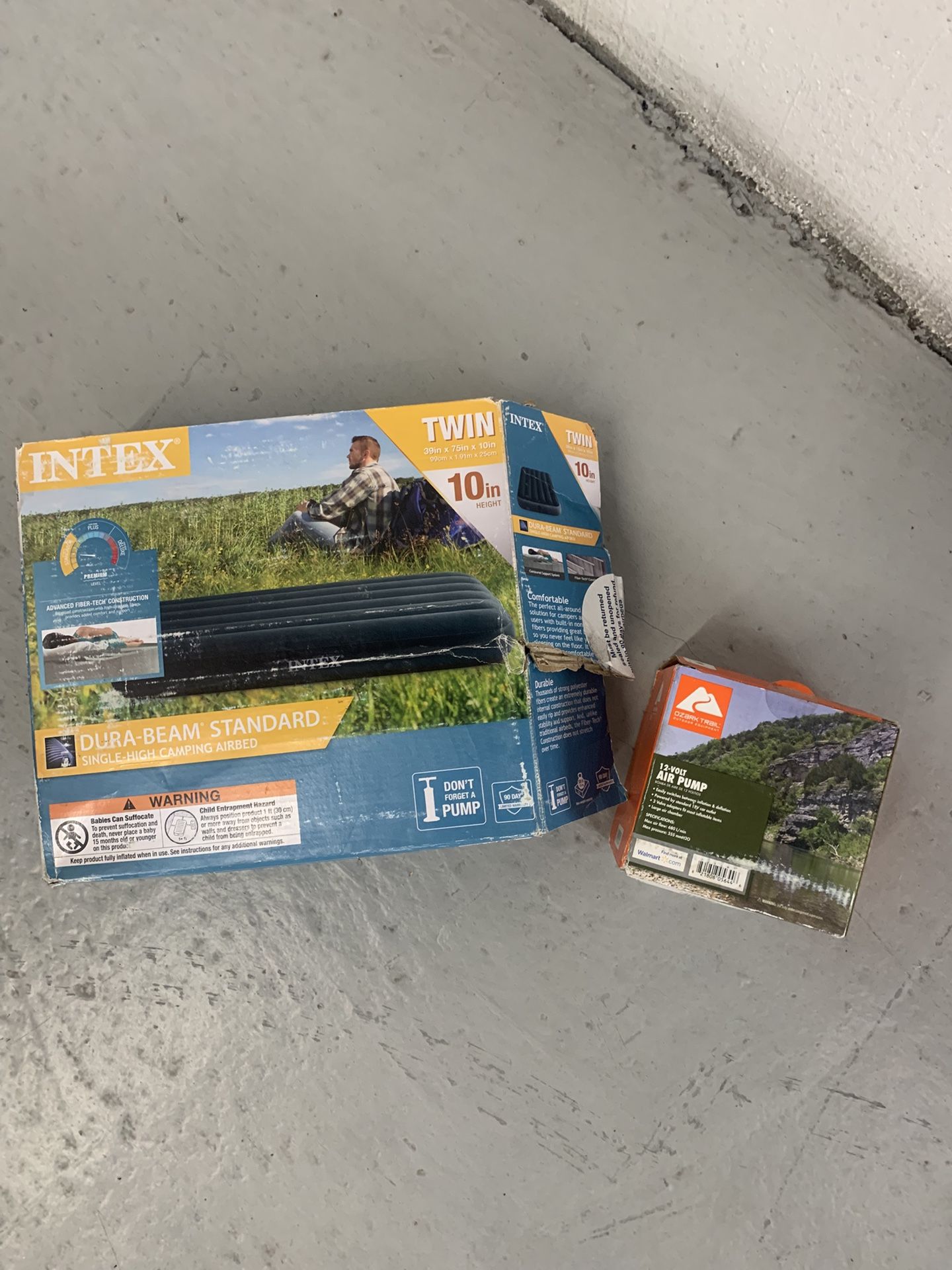 Twin Inflatable Mattress & Air Pump