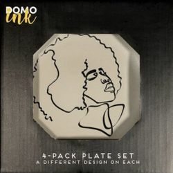 Domo Ink Set of 4 Plates