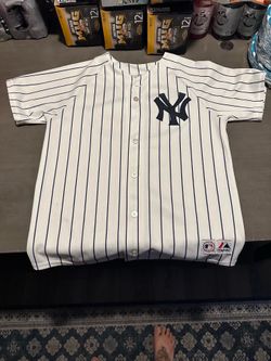 Authentic youth Majestic New York Yankees pinstripe baseball jersey of Alex Rodriquez #13.