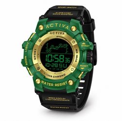Green & Gold Activa X Invicta Digital Watch (ACW8082-022)