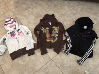 Girls hoodie jackets size medium