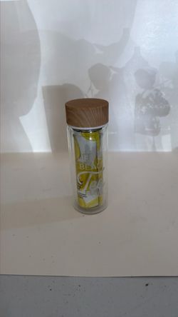 Glass Tea Infuser Bottle with Wood Lid