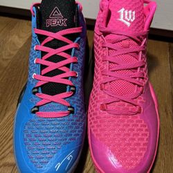 Mismatched Lou Williams Peak Basketball Shoes-Message for Size