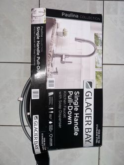 Glacier Bay Stainless Steel Single Handle Pull Down Kitchen Faucet
