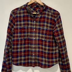 Urban Outfitters BDG Cropped Flannel Size Medium