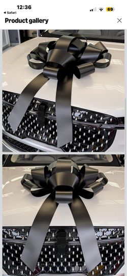 Large Black Car Gift Bow