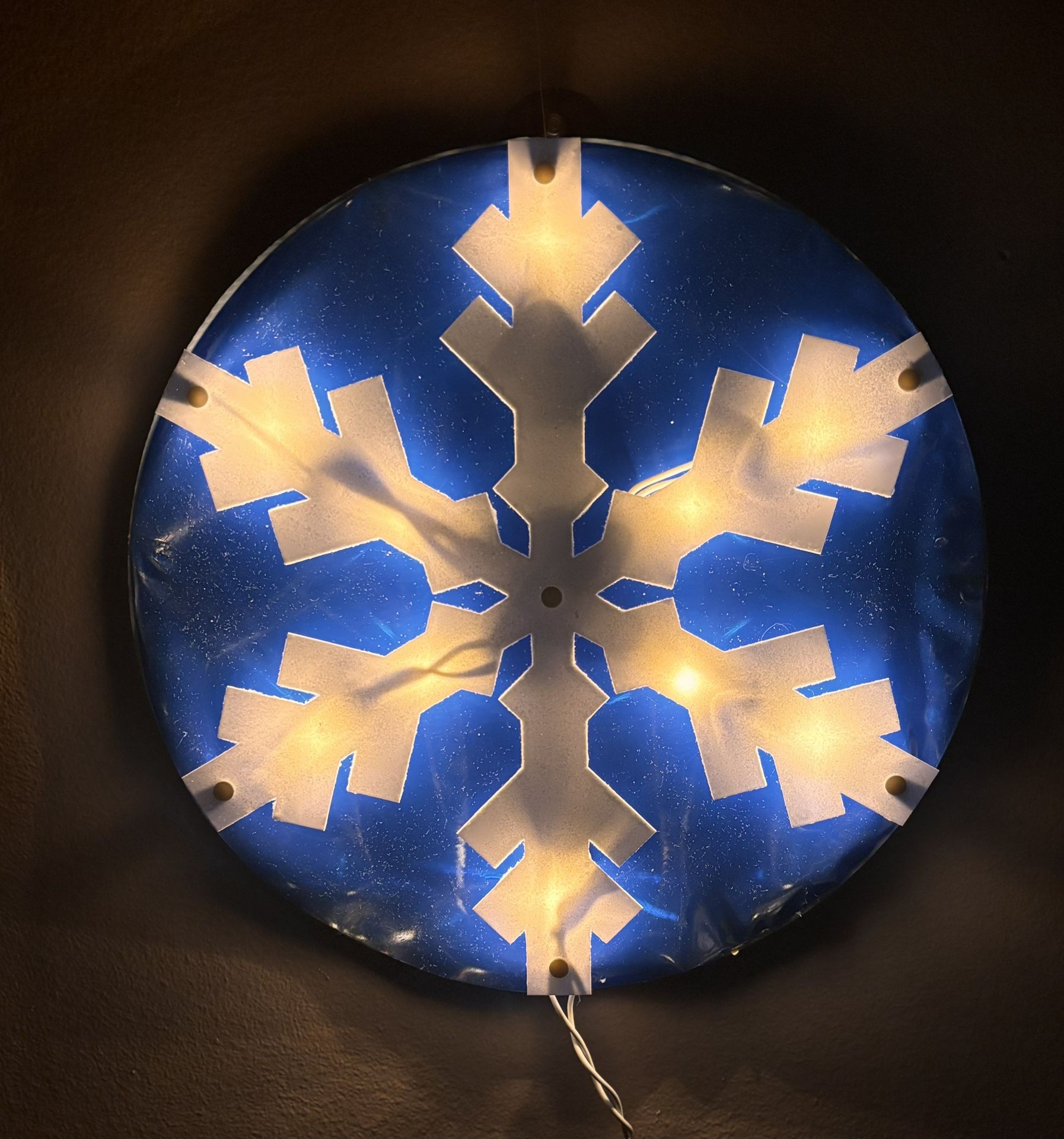  14” Lighted Snowflake Decoration – Good Pre-Owned Condition ❄️Read FULL Description Below 