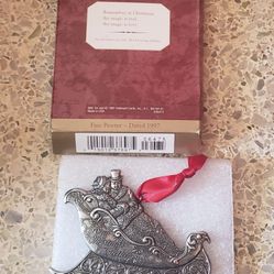 Hallmark Collectable Pewter Ornaments. Our Christmas Together