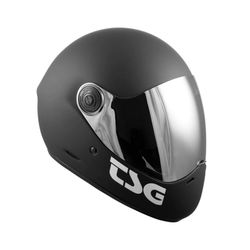 TSG Black Helmet - Size Large
