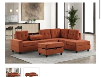 Sectional Sofa and ottoman