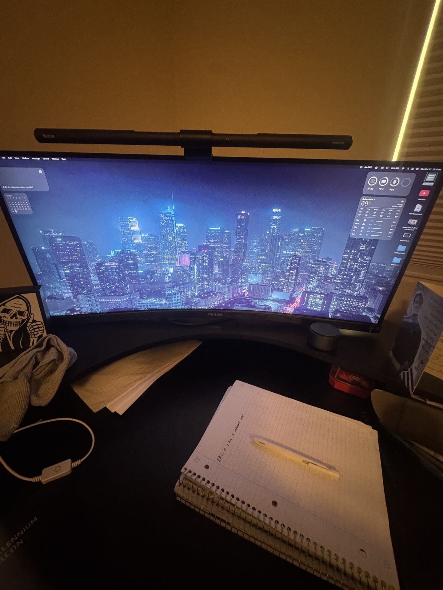 PHILIPS 346E2CUAE 34" Curved Frameless, UltraWide QHD 3440x1440,100Hz,