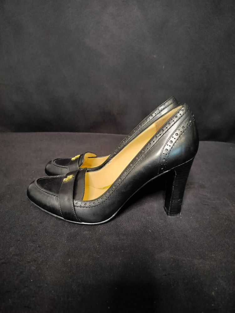 Women's Black Ralph Lauren Heels (Size 7.5)