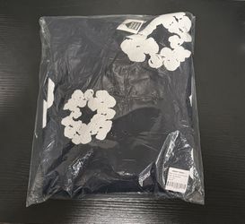 Navy Denim tears Hoodie M