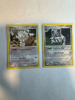 Pokémon TCG Slaking & Bastiodon Rare Cards