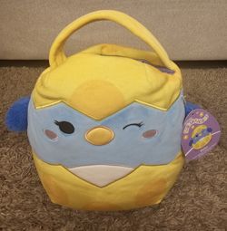 NWT "BEBE" SQUISHMALLOW EASTER BASKET PLUSH - BRAND NEW WITH TAG