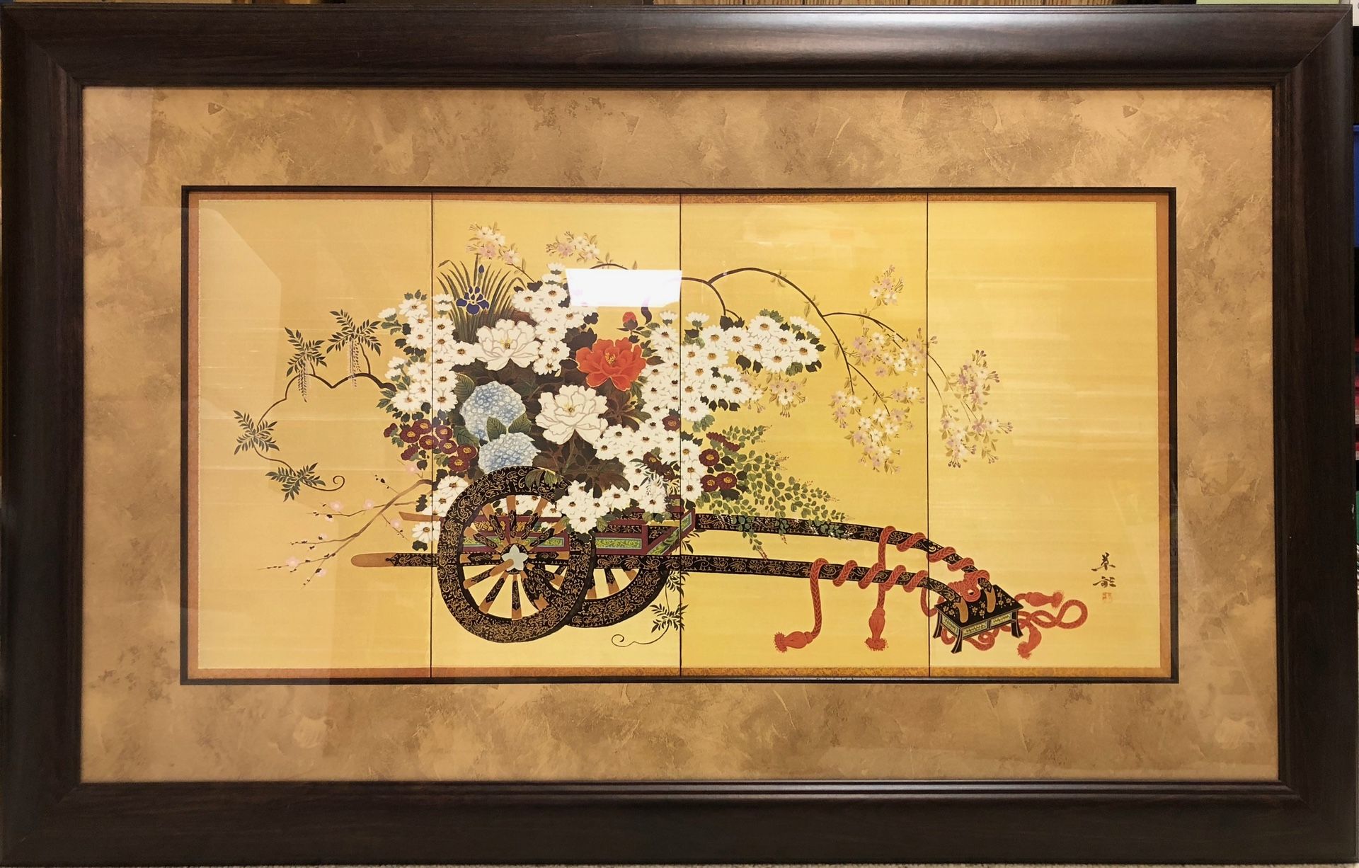 Chinese Inspired Wall Decoration 47” x 30”