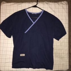 URBAN SCRUBS TOP NAVY BLUE/BLUE