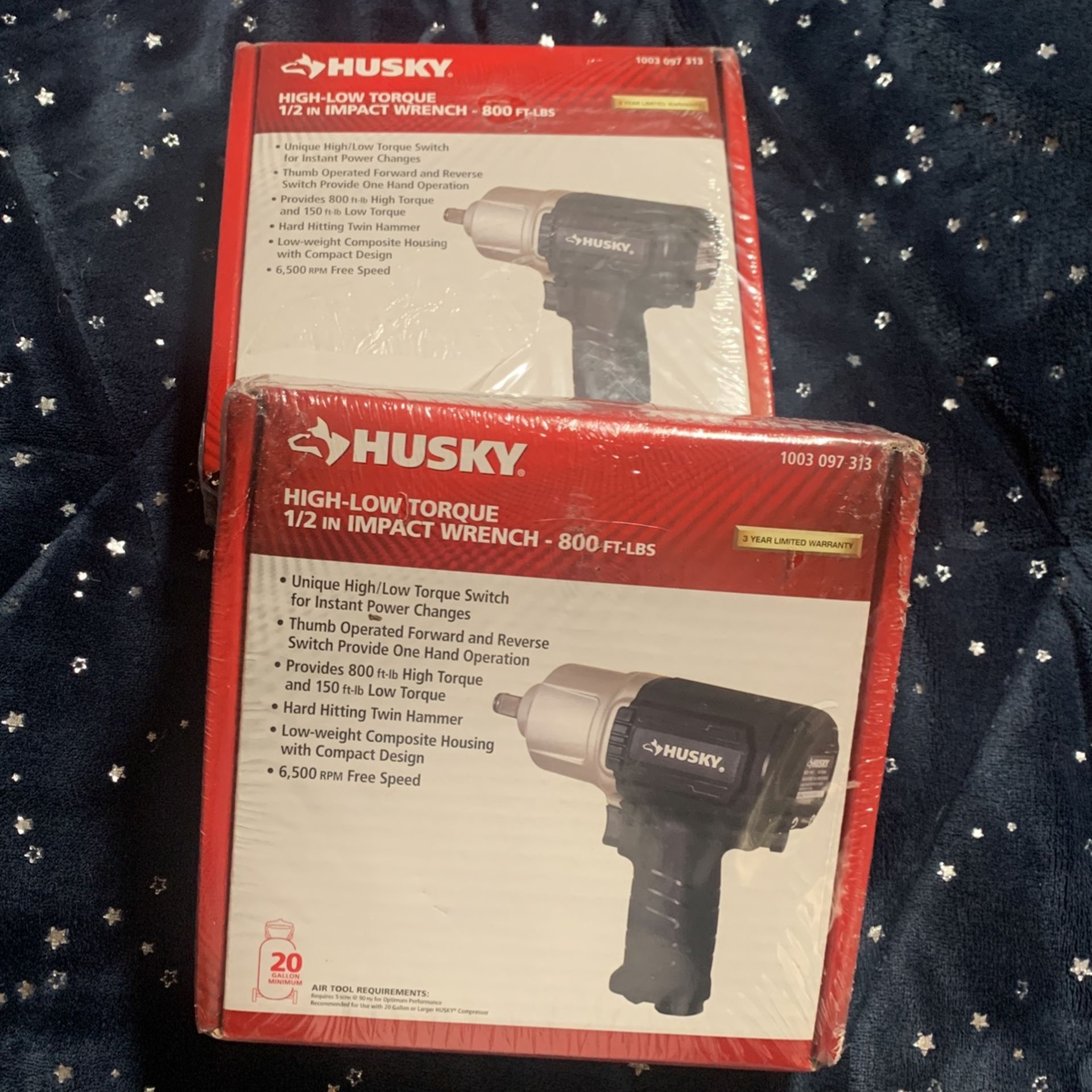 Husky High-low Torque 1/2 IN Impact Wrench 800ft-lbs