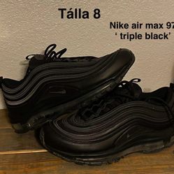 Nike Air Max 97 In Triple Black Size 8 Mens