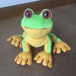 10” Ganz Red-Eyed Tree Frog Stuffed Animal  - very clean plush 
