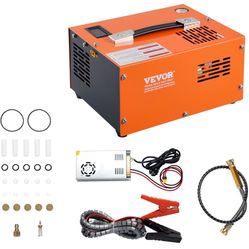 VEVOR 12V DC PCP Air Compressor, 4500 Psi PCP Compressor, Portable PCP Air Compressor for Paintball 30MPa, 110V AC Rifle Pump, High Pressure Compresso
