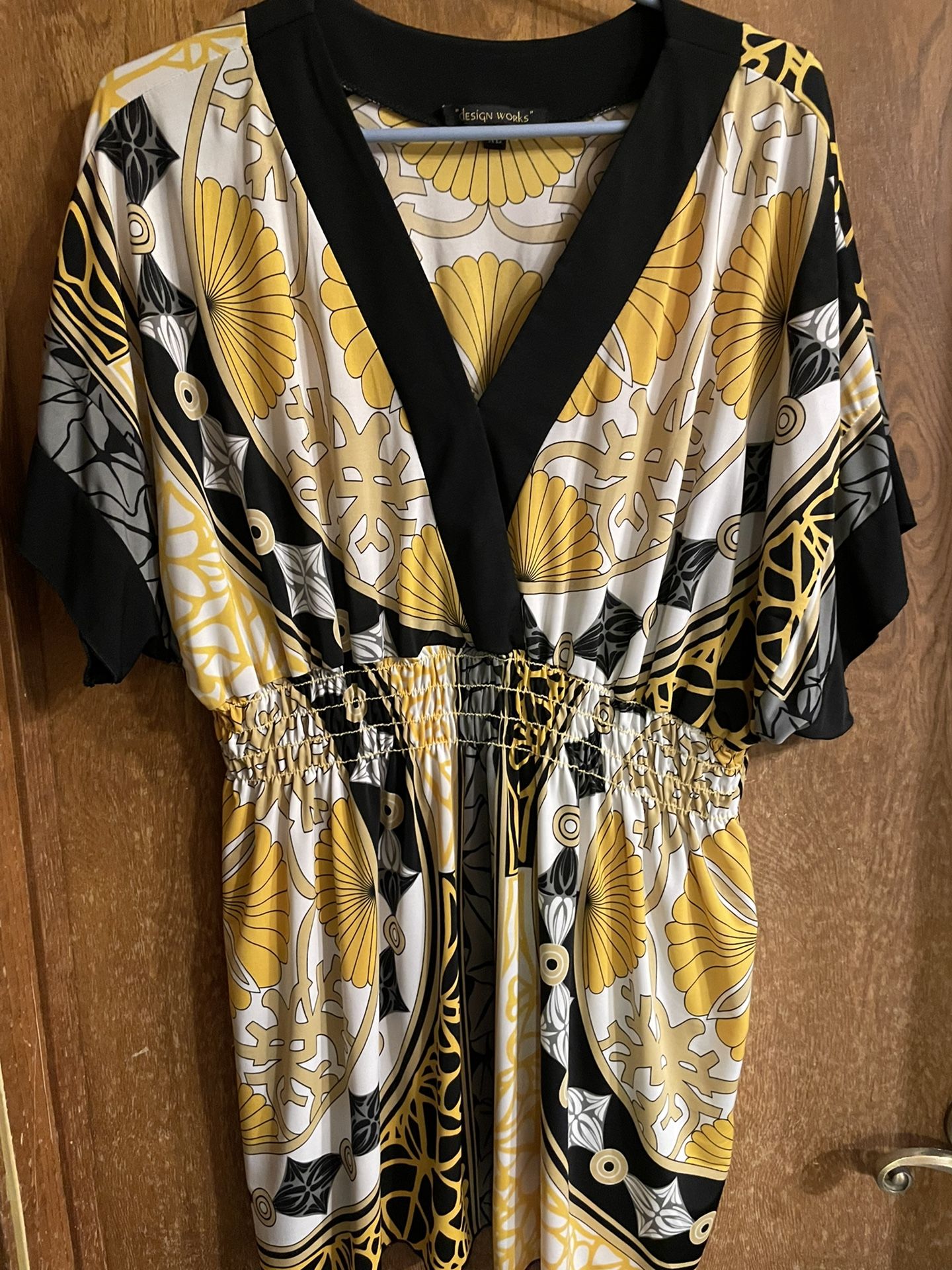 Yellow N Black Dress XL