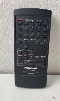 Panasonic RAK-SG305PM Audio System Remote Control