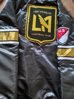LAFC Black & Gold Satin Jacket New With Tags
