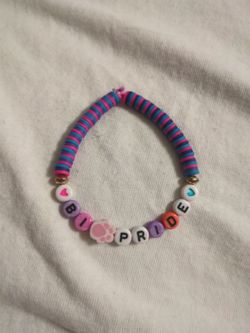 Handmade Bisexual Pride friendship Bracelet