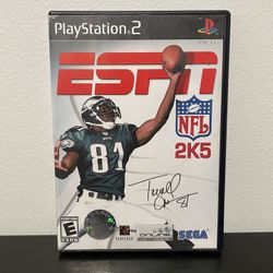 ESPN NFL 2K5 PS2 Sony PlayStation 2 CIB w/ Manual Video Game Football SEGA