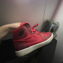 Jordan 1 Retro Red Elephant Print 