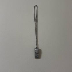 Michael Kors Silver Key Card Holder with Monogram