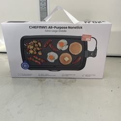 Chefman All-Purpose 10" x 20" Nonstick Extra-Large Griddle, Black