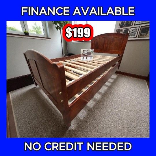 🔥 TWIN BED DEAL! ✨ ¡OFERTA DE CAMAS 🛏️ Only $199 ➕ ADD MATTRESS $99 🎉DELIVERY AVAILABLE FINANCE AVAILABLE 📦 #P F9217