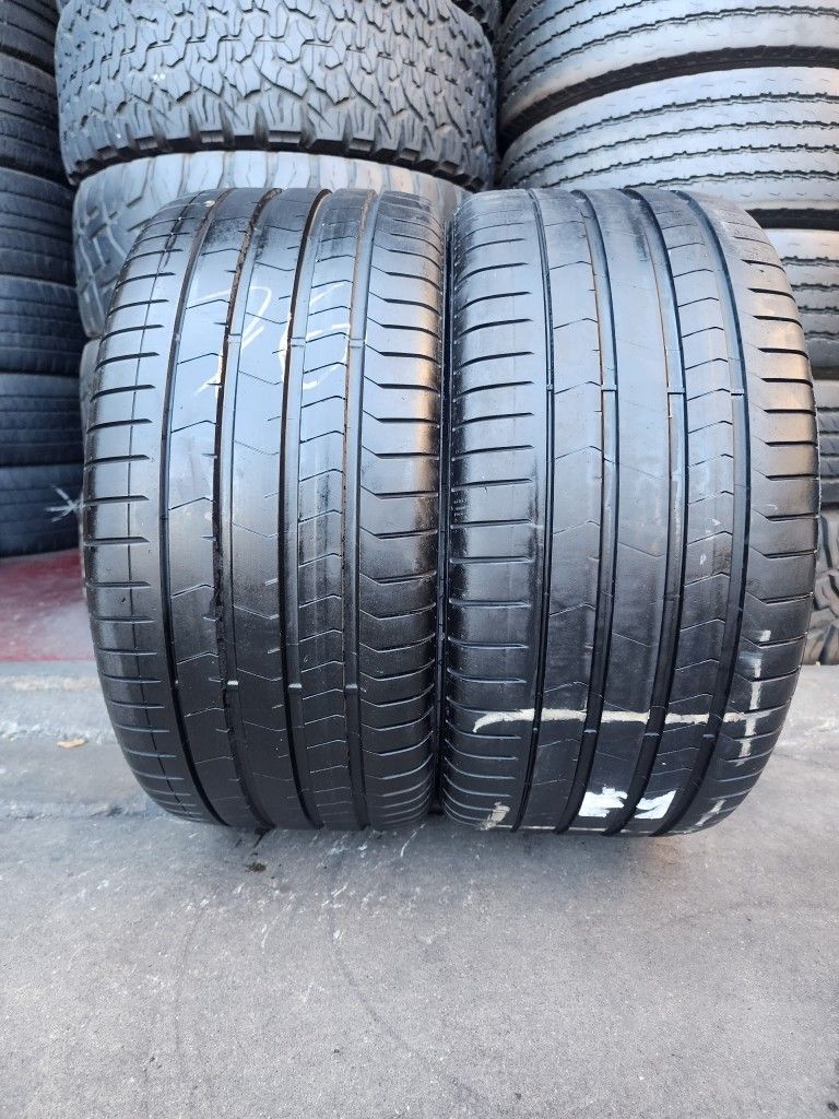 2 USED TIRES PIRELLI RFT 275/30/20